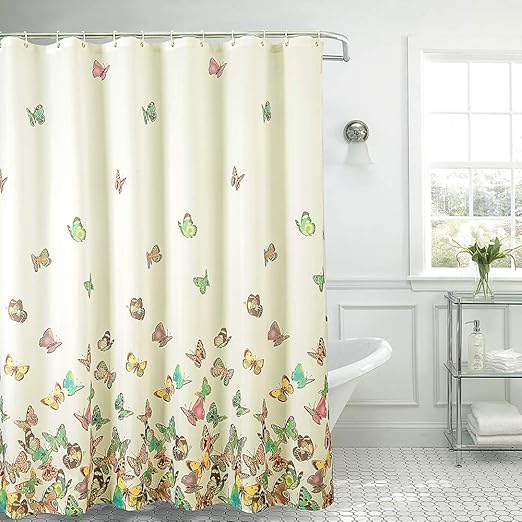 Bath Polyester Shower Curtain Bath Curtains Set Bathroom Liner Fabric Butterfly 1 Home Garden Gefradis Fr