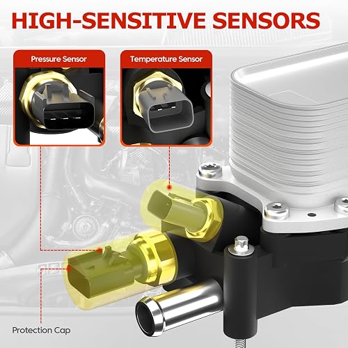 Aluminum Oil Cooler Filter Housing For Dodge Jeep Chrysler 3.6L 2011-2016