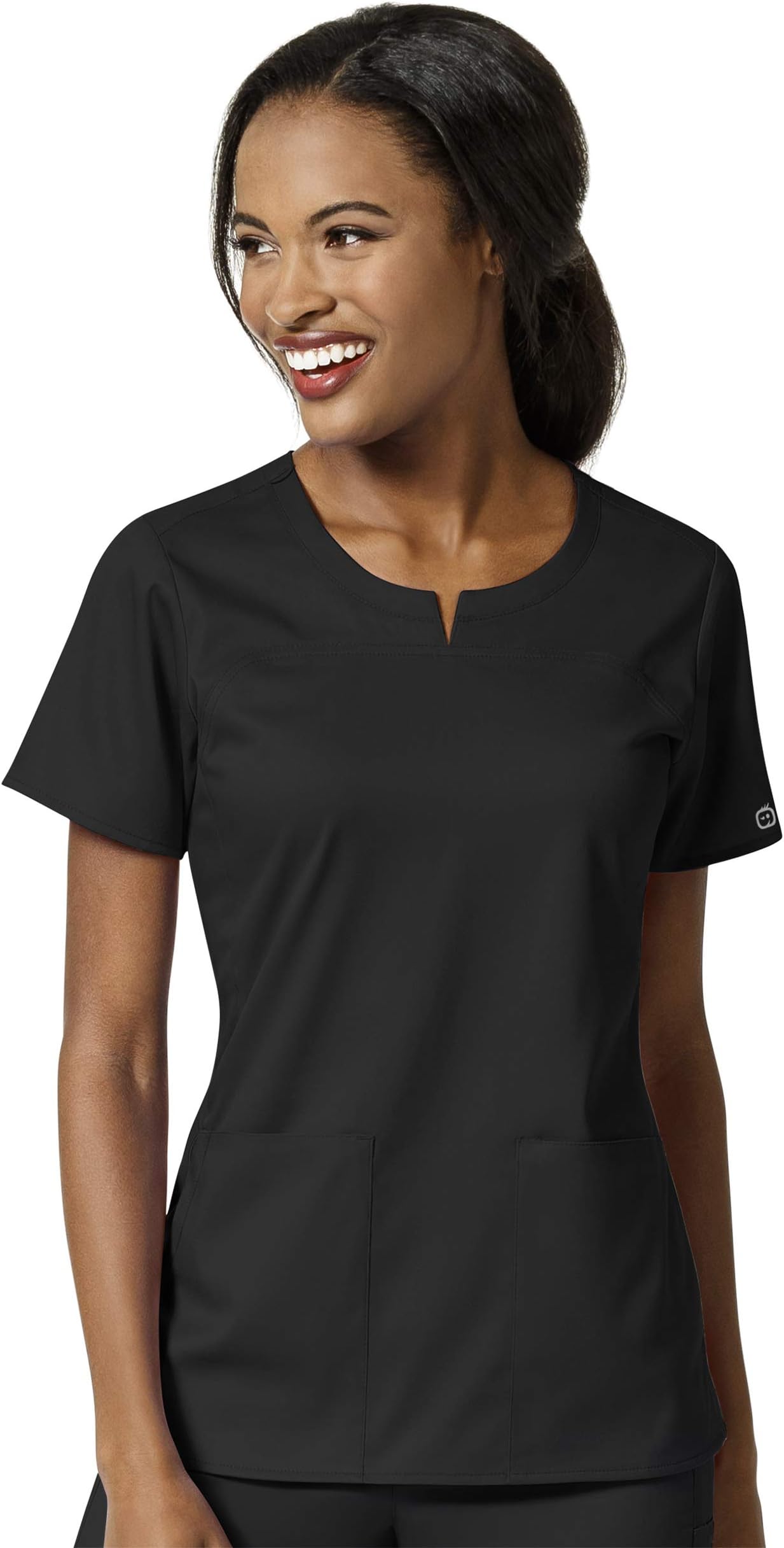WonderWinkWomen's 4 Pocket Notch Neck Scrub Top