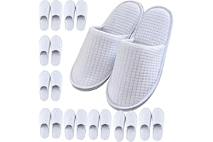 LiliGloris 6/10/12 pairs of disposable slippers, hotels, guesthouses, beauty SPA clubs, bridesmaid sl for weddings, outdoor camping, easy-to-carry for home guests, Provide plus size options