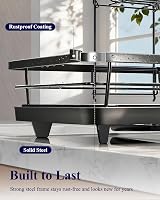 Kitsure Dish Drainer Rack Stainless Steel 2-Tier Counter Organizer 39.3x30.4 cm view 7