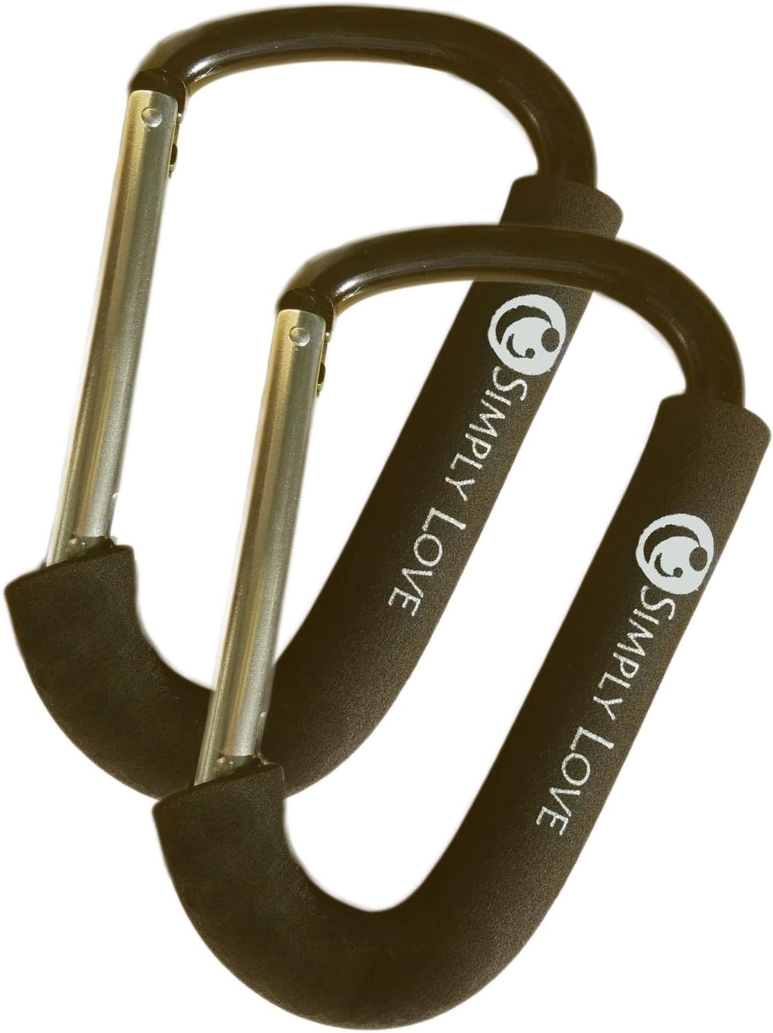 Simply Love Extra Large Stroller Hooks - Set of 2 - Organize bags, purses diaper bags - Easy access