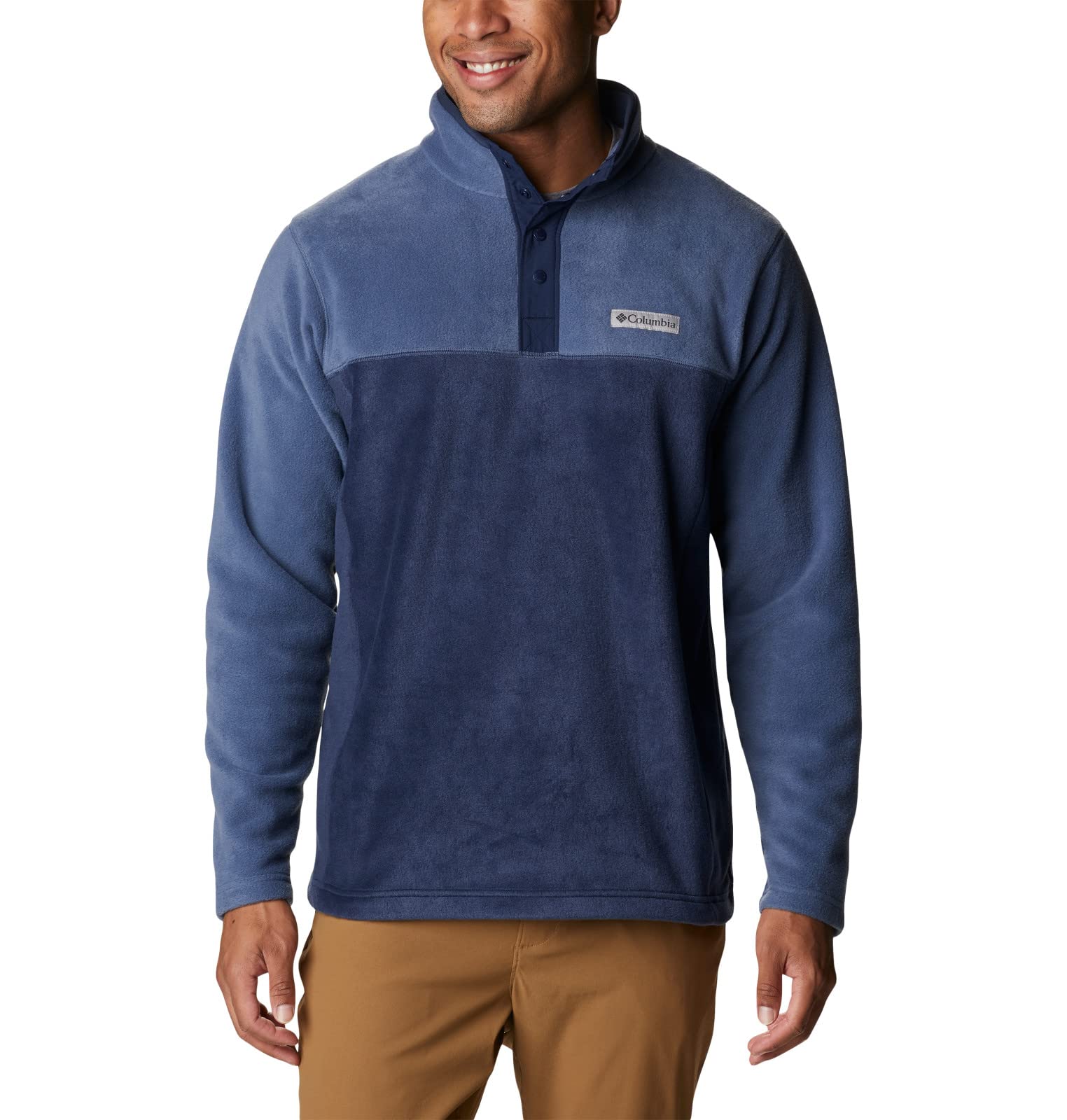 Columbia Men's Steens Mountain Half Snap II, Collegiate Navy/Dark Mountain, 2X Tall Image