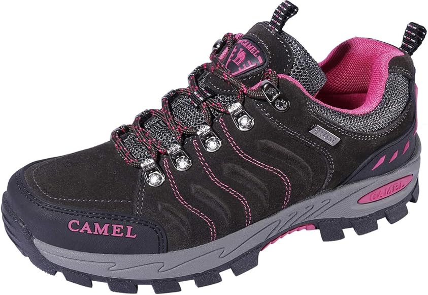 black leather hiking shoes