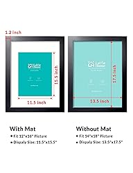 LaVie Home 14x18 Picture Frame Black Poster