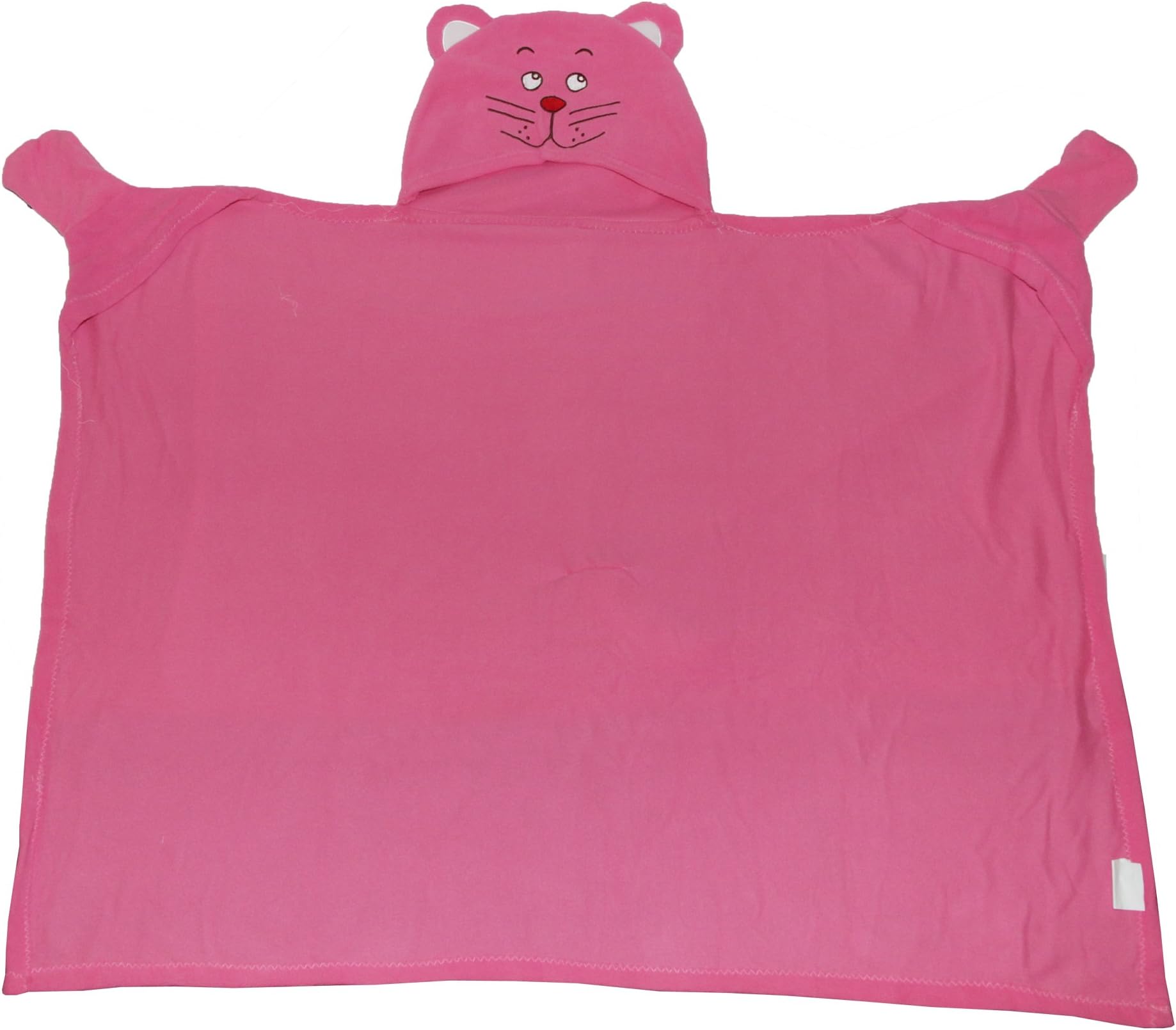 Cuddle Buddy Childrens/Kids Hooded Animal Character Fleece Blanket Robe (80cm x 90cm) (Cat)