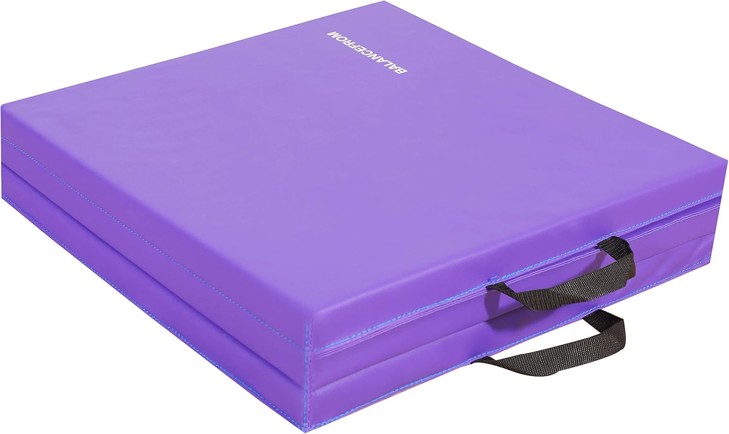 BalanceFrom 1.5" Thick Tri-Fold Folding Exercise Mat with Carrying Handles for MMA, Gymnastics and Home Gym Protective Flooring (Purple) : Sports & Outdoors