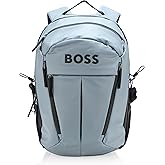 BOSS, Stormy Bold Logo Backpack, ice grey, One Size
