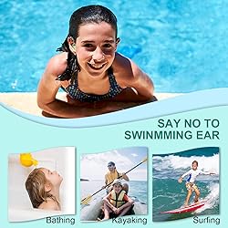 Kids Swimming Ear Plugs,3 Pairs Waterproof Reusable