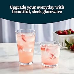 Libbey Flare Tumbler and Rocks Glasses Set, Stylish