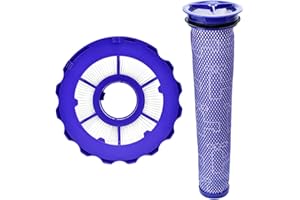 SYXTIDY Post-Motor Filters & Pre-Motor Filters Replacement Parts for Dyson DC40, Light/Slim Ball Animal, Multi Floor, Origin and Total Clean Vacuums, Compare to Part 923587-02 & 922676-01