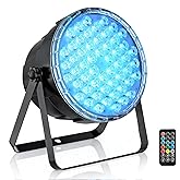 Big Dipper LED Stage Lights Par Lights 54X3W RGB 3in1 Bright Lighting with Master-Slave DMX 512 Sound Activated Spotlights Uplights Remote Control for Event Concert Club Church 1 Pack