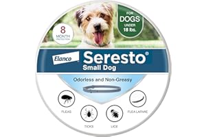 Seresto Small Dog Vet-Recommended Flea & Tick Treatment & Prevention Collar for Dogs Under 18 lbs. | 8 Months Protection