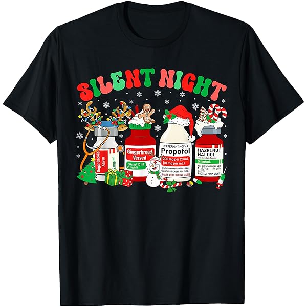 Amazon.com: Retro Propofol Silent Night ICU Nurses Funny Merry Amazon.com: Retro Propofol Silent Night ICU Nurses Funny Merry