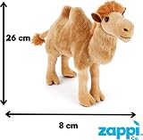 Zappi Co Plush Bactrian Camel Stuffed Animal 26cm Safari Collection view 3