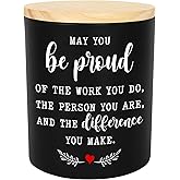 OASSIE Thank You Gifts for Women Men - Be Proud Long Lasting Vanilla Lavender Candle 10oz - Teachers Day Birthday Inspirational Appreciation Retirement Gifts for Coworkers Boss Employee Teachers Nurse