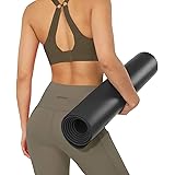 ODODOS Eco Friendly TPE / PU Yoga Mat, 5mm/ 6mm/ 10mm Non Slip High Density Anti-Tear Floor Exercise Fitness Pilate Mat