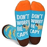 GOLIN Funny Animal Socks Pun Gifts for Women Men Teens, Novelty Crew Socks Humor Gift Idea for Animal Lover