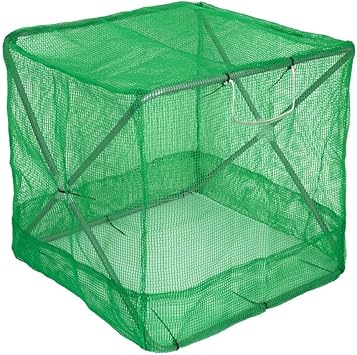 Amazon ゴミネットボックス カラスよけ ゴミ荒らし防止 屋外用ゴミ収納ボックス 折りたたみ式 底なし 55 55 50cm 屋外 ゴミ収納庫