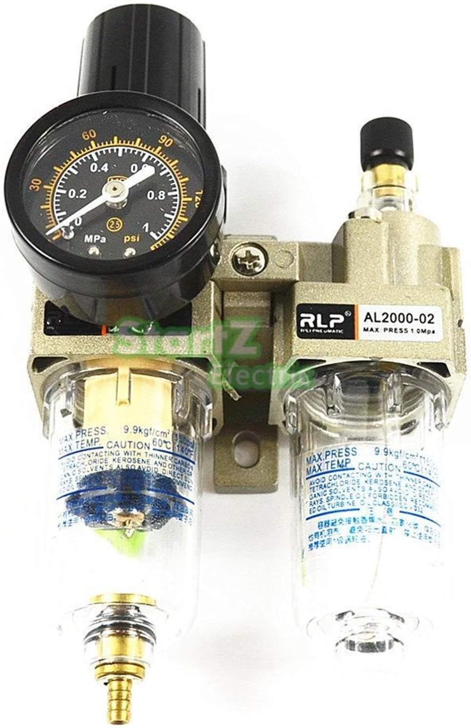 Air Compressor Filter 1/4"PT Manual Drain Type Compressing Air Filter