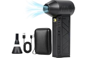 HEPANIO Snow Whiz Turbo Blower,2026 Upgrade Snow Blower,Snowwhiz Turbo Blower with Led,3 Gear Adjustable Super Power Turbo Breeze Electric Blow,Mini Turbos Snow Blower for Car for Car,Home,Keyboard,Computer