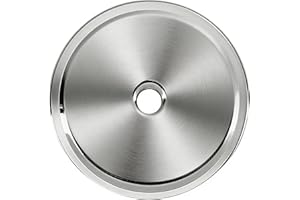 khtumeware 10-Pack 1-1/2 Inch Round Silver Backplate for Knobs in Brushed Satin Nickel Cabinet Hardware Knob Backplate/Back P