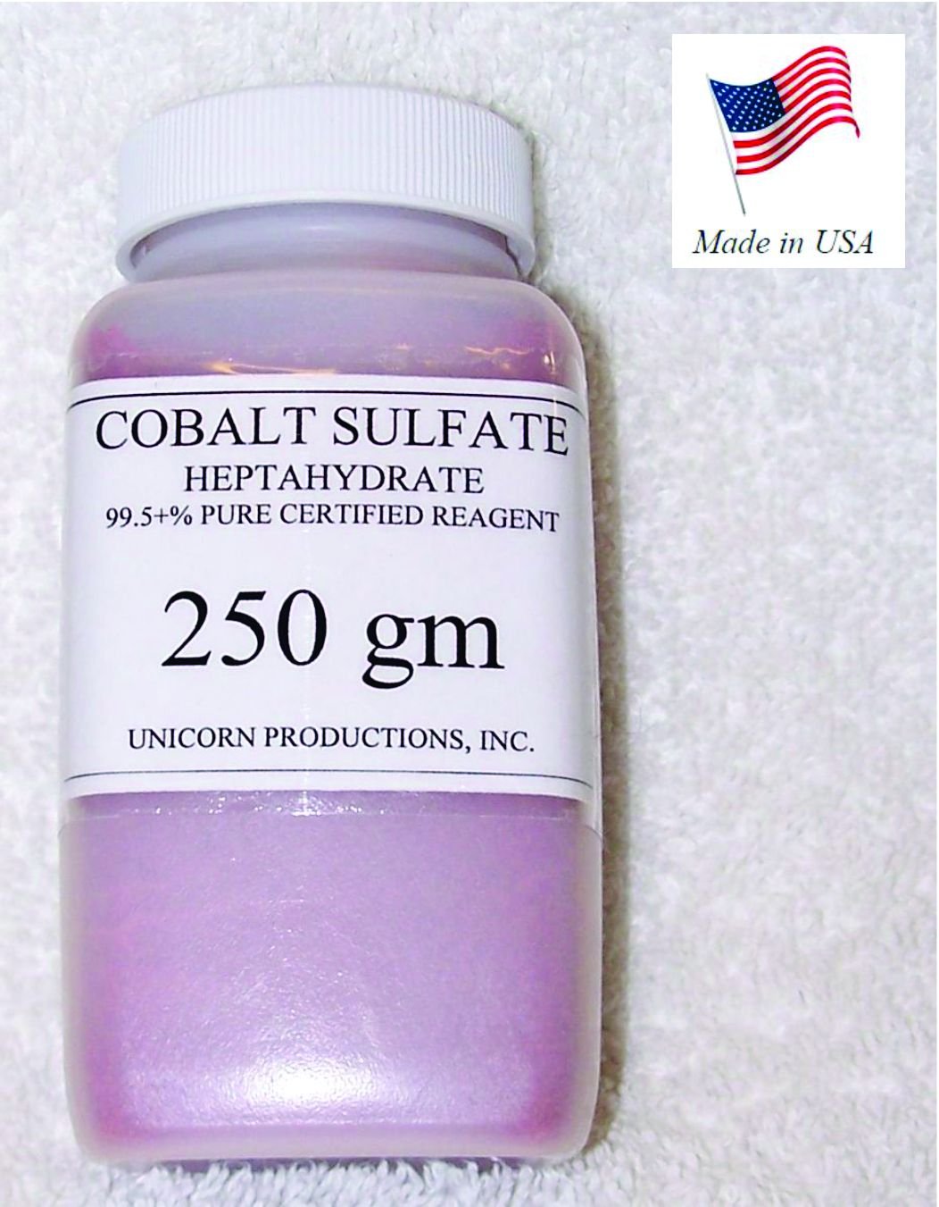 Cobalt Sulfate Heptahydrate 99.5+ Reagent Certified 250 gm Amazon