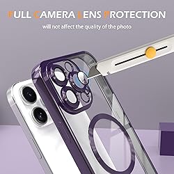 IAIYOXI Magnetic Clear Case for iPhone 12 Pro Max