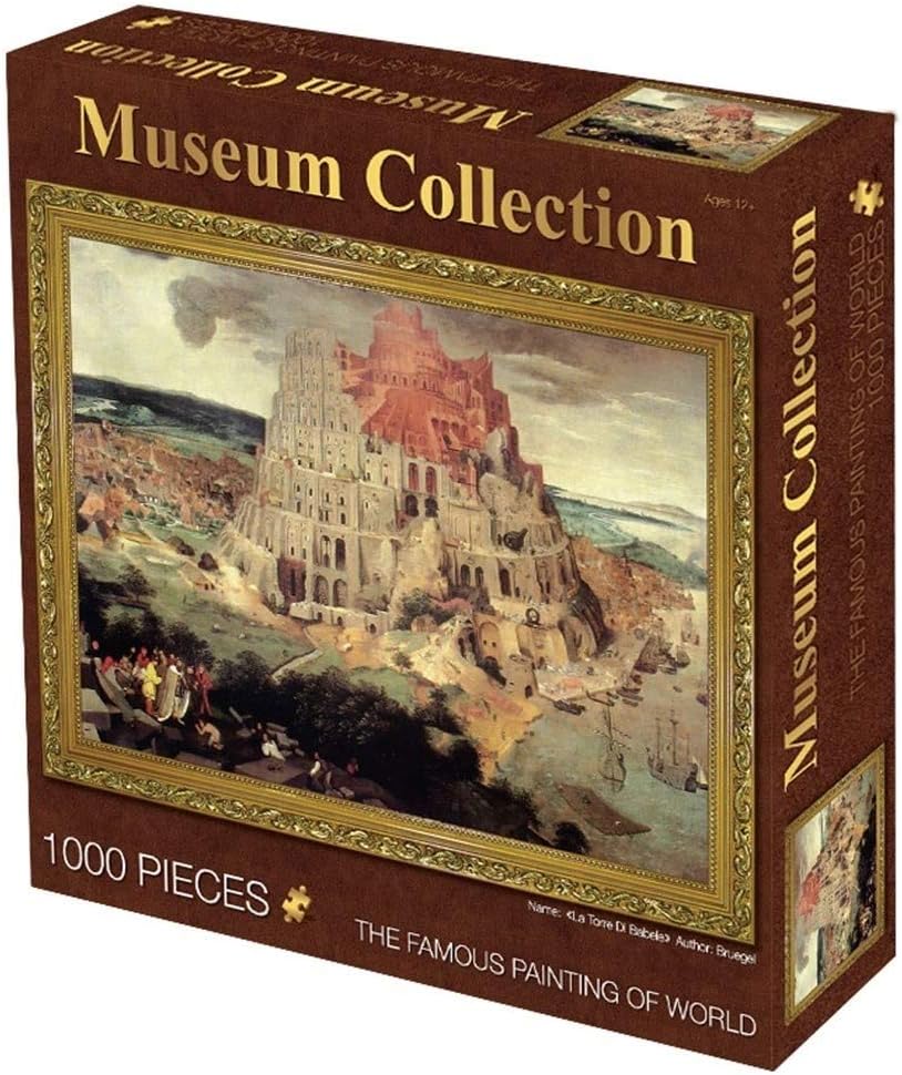 HUIJU Museum Collection Famous Painting Jigsaw Puzzle, Classic 1000 Pieces Boxed Photography Toys Game Art for Adults & Kids,B