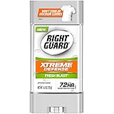 Right Guard Xtreme Defense 5 Antiperspirant Deodorant Gel, Fresh Blast, 4 Ounces (Pack of 6)