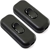 Inline Cord Switch, PLUSPOE 2-Pack On-Off DPST Control Lamp Switch for Bedroom Table Lamp Desk LED Lights