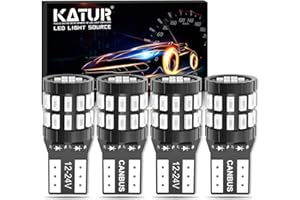 KATUR 194 T10 W5W 168 LED Light Bulb Super Bright Blue 30-SMD 3014 Chips 12-24V CANBUS Error Free LED Bulbs Replacement for Car Dome Map Door Courtesy License Plate Light(Upgraded Version)