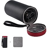 MIVLXLX 3 slots eyeglass case Leather sunglasses storage box, suitable for both men and women, Glasses Storage Holder Box