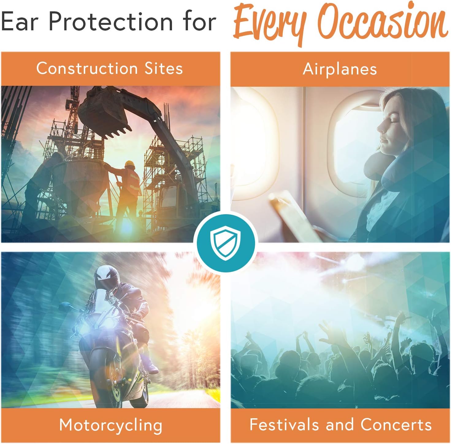 Keenhealth Reusable Silicone Ear Plugs (4 Units) - Noise and Sound Reducing - 29dB Highest NRR - Comfortable Fit - Earplugs for Sleeping, Concerts, Festivals, Construction Sites - BPA Free: Health & Personal Care