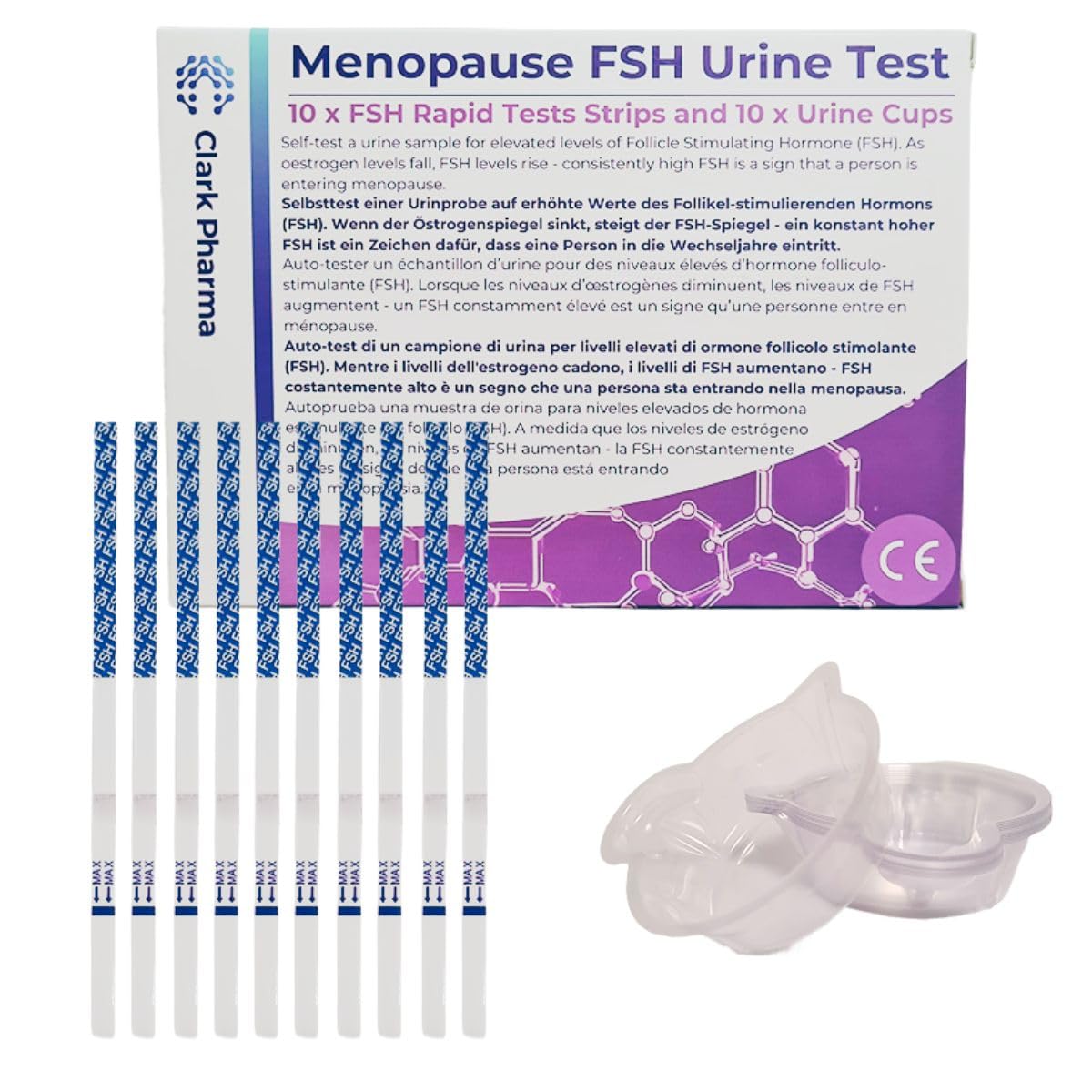 Mua 10 Pack Menopause Test Kit 10 Test Strips & 10 Urine Cups Women Follicle Stimulating