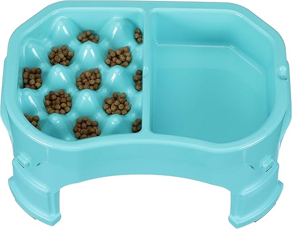 elevated slow feeder dog bowl