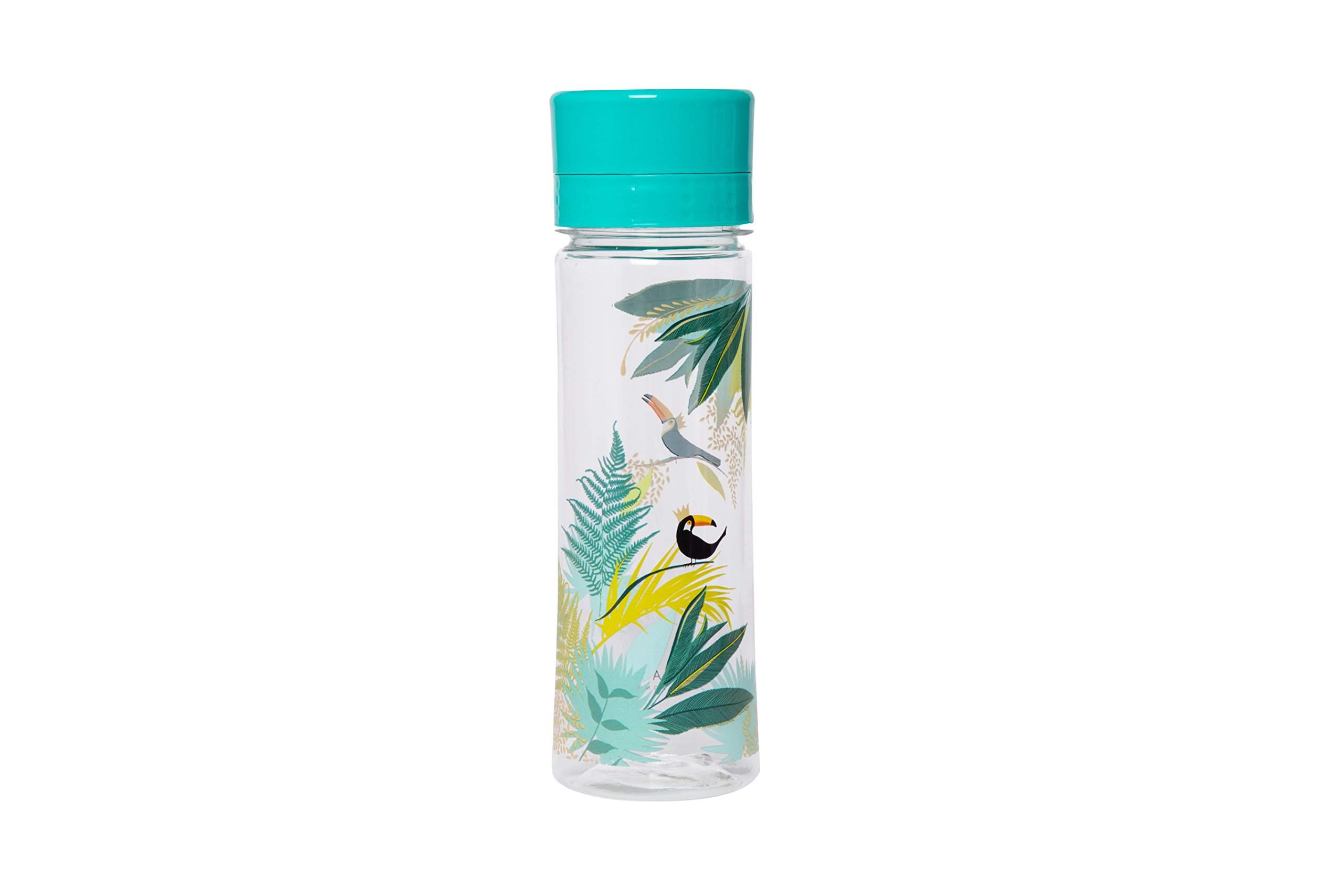 Sara Miller - Water Bottle | 600 ml | 100% BPA Free | Tropical | 25.5 x 6.8 x 6.8 cm