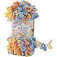 ALİZE Alize Puffy Fine Color Baby Blanket Small Loop Baby Blanket Yarn Lot of 5 skeins 500gr 50yds 100% Micropolyester Soft Yarn, Blanket,Hand Knitting,Super Chunky Bulky Woven Worested Yarn (6314)