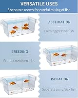 Uniclife Aquarium Fish Breeding Box Hatchery Incubator with Suction Cups view 4