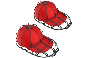 XQXA Hat Washers, 2-Pack Baseball Hat Cleaners Cap Washer, Fit for Adult/Kid's Hat Washer Frame Cage, Hat Protector Racks for Washing Machine, Black