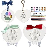 MYPAWLETS Dog or Cat Pawprints Keepsake Kit,Make 2 Clay Paw Print Ornaments,Soft & Non-Toxic Clay,Pet Paw Prints Impression Kit,Dogs Christmas Tree Ornament,Gift for Pet Lovers
