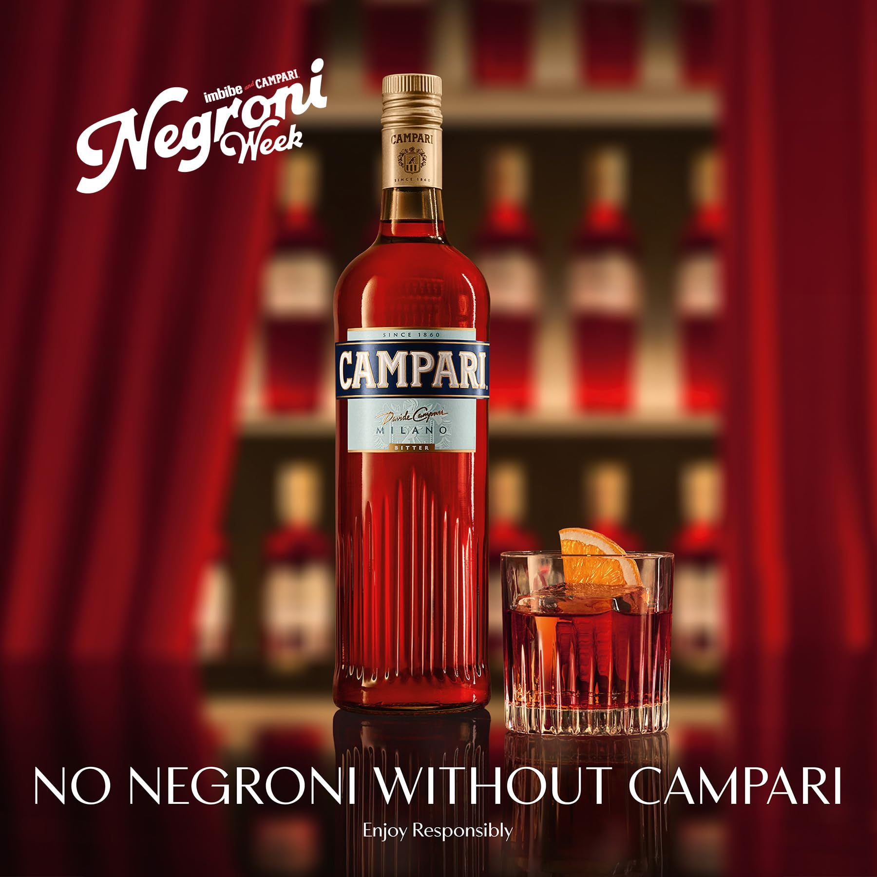 Campari Bitter Aperitif - Der italienische Aperitif und Cocktail Klassiker - Das Original für Negroni, Spritz & Soda Varianten - Mit 25 Vol.-% Alkohol - 0,7 L 2