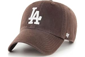 '47 Los Angeles Dodgers Brown Clean Up Adjustable Hat, Adult One Size Fits All