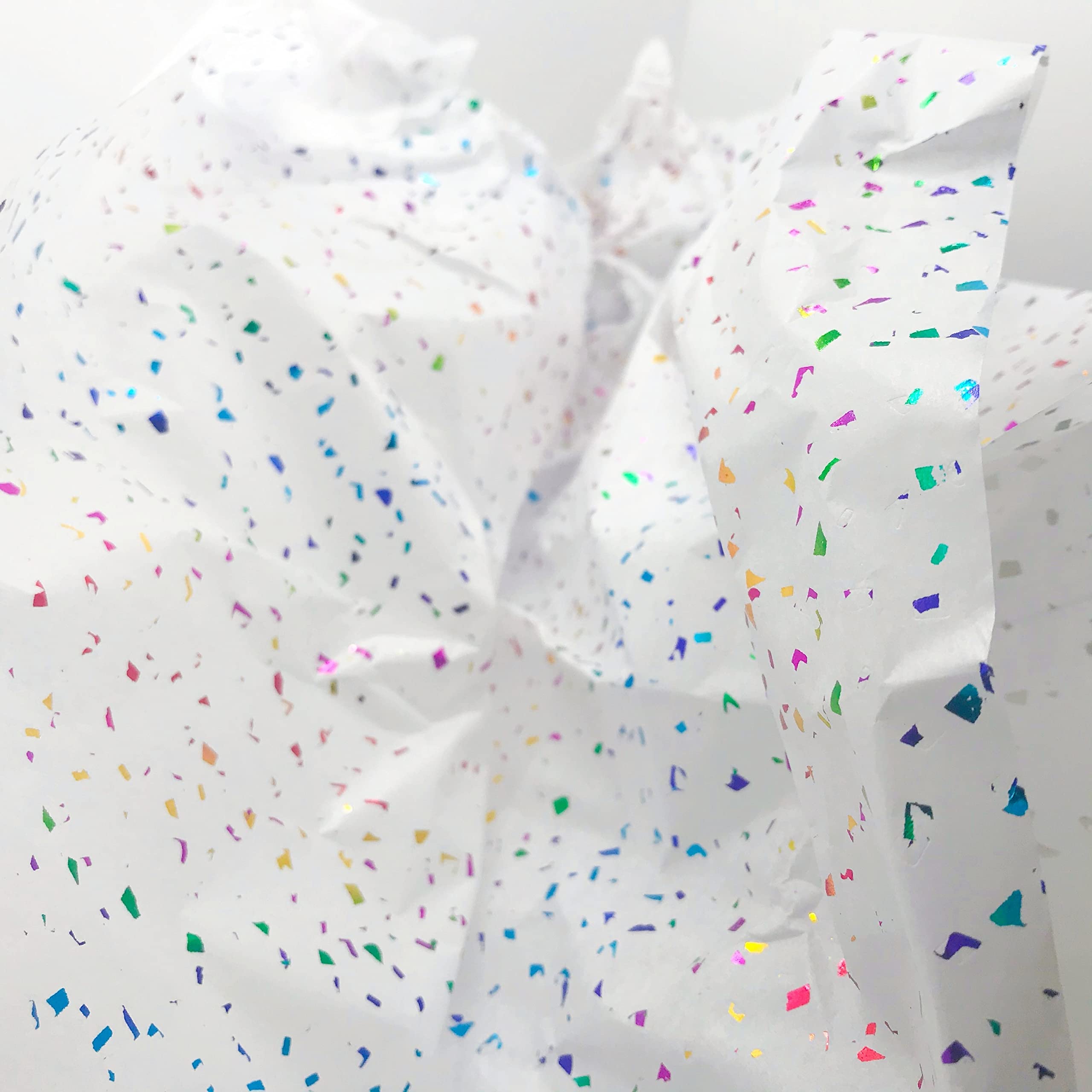 Rainbow Reflections Glitter Tissue Paper Sheets Gift Wrap Wrapping 30x20 / 750x500mm (20)