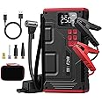 BCJ Car Jump Starter with Air Compressor, Battery Jump Starter Portable 2500A Peak 150PSI Digital Tire Inflator, Car Battery Charger Portable for 12V (9 Gas/7L Diesel)