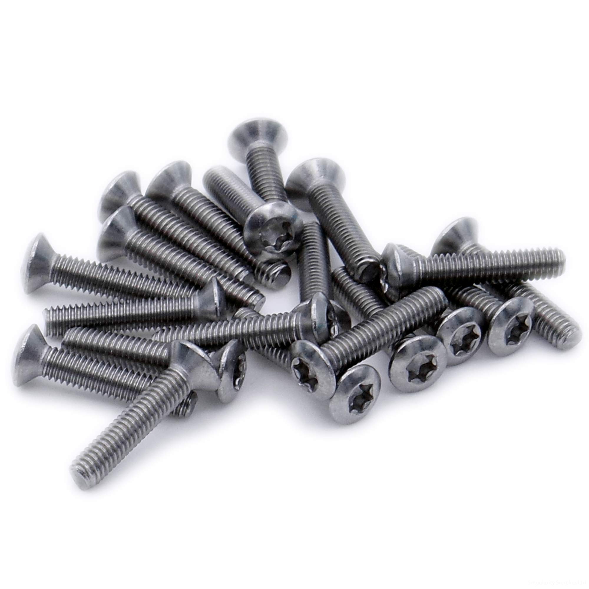 M5 (5mm x 25mm) TX Socket Raised Countersunk Machine Screw (Bolt) - Stainless Steel (A2) (Pack of 20)