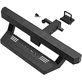 LONGSUN Hitch Step Fits for 2" Hitch Receiver Textured Black Tow Hitch Step Strong Steel Construction Bumper Protector with Pin Lock 350lbs Maximum Load