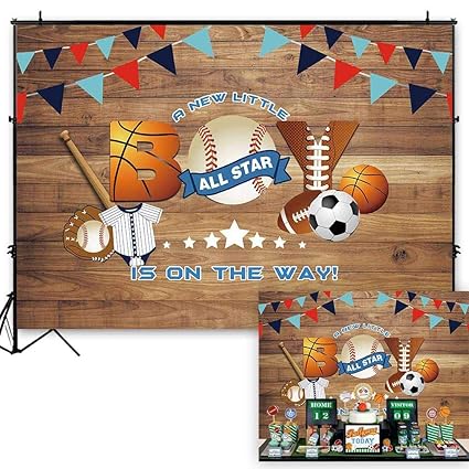 Amazon Com Funnytree 7x5ft All Star Sports Party Backdrop Baseball
