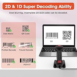 Symcode 2D Industrial Barcode Scanner with Stand