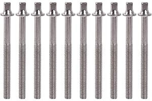 Etfbuy 10pcs Silver Jazz Drum Snare drum Screw Drum Lug Mounting Screws Percussion Replacement Accessory Drum Kit